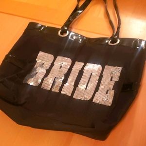 Sequin bride handbag